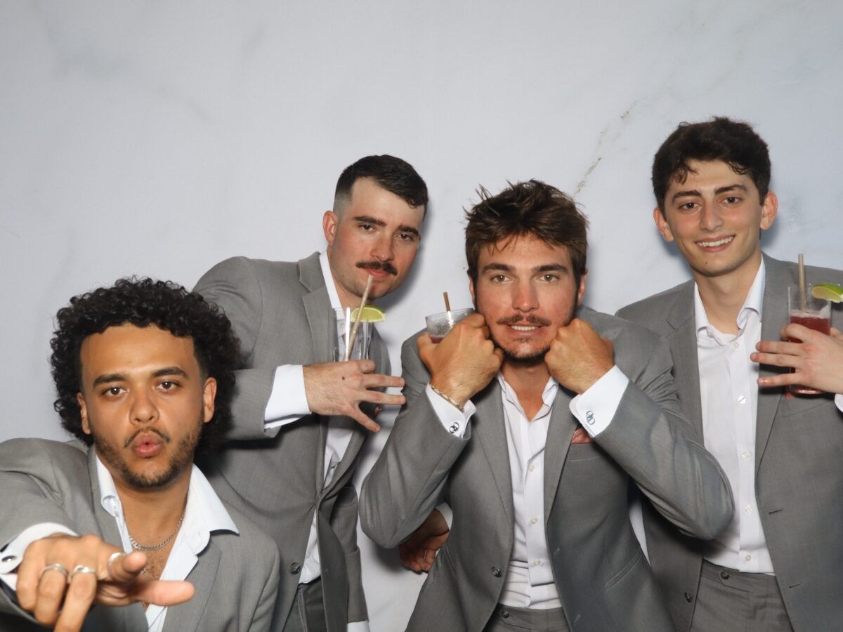 Guests in the open-air photo booth 7